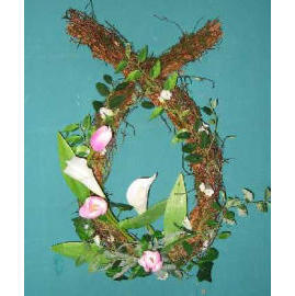 14``TULIP & Cally LILY WREATH (14``TULIP & Cally LILY WREATH)