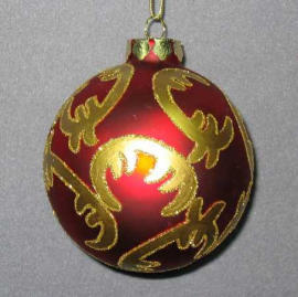 100MM GLASS BALL ORNAMENT (100MM GLASS BALL ORNAMENT)