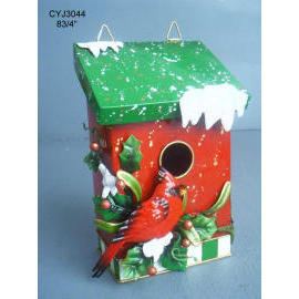 8.5``H METAL BIRD HOUSE