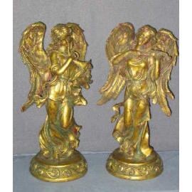 13``H POLYRESIN ANGEL CANDLE HOLDER (13``H POLYRESIN ANGEL CANDLE HOLDER)