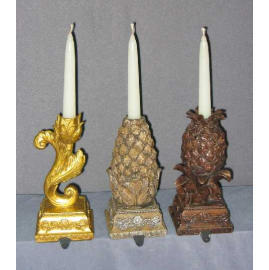 7``H POLYRESIN CANDLE HOLDER (7``H полистоуна Candle Holder)