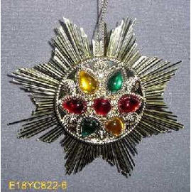 4.25`` ACRYLIC ORNAMENT W/JEWEL (4.25`` ACRYLIC ORNAMENT W/JEWEL)