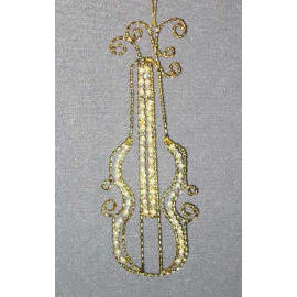 7.25`` WIRE MUSICAL INSTRUMENT ORNAMENT