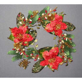 18``` POINSETTIA WREATH (18``` POINSETTIA WREATH)