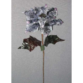 24``L VELVET POINSETTIA SPRAY (24``L VELVET POINSETTIA SPRAY)