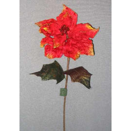 24``L VELVET POINSETTIA SPRAY (24``L VELVET POINSETTIA SPRAY)