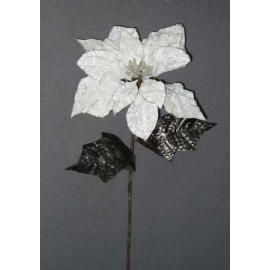 24``L VELVET POINSETTIA SPRAY (24``L VELVET POINSETTIA SPRAY)