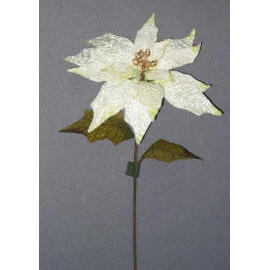 24``L VELVET POINSETTIA SPRAY (24``L VELVET POINSETTIA SPRAY)