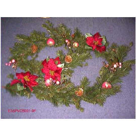 9` POINSETTIA GARLAND (9 `POINSETTIA GARLAND)