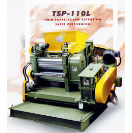 Twin Taper Screw Extrusion Sheet preforming Machine (Taper Twin Screw extrusion de feuille de machines de préformage)