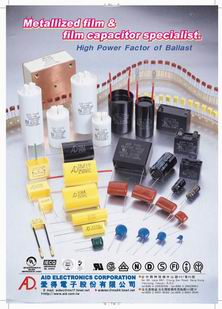 Metallized film capacitor & high power factor of ballasts