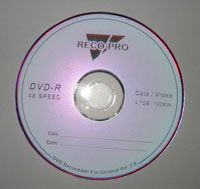 RECO-PRO DVD-RD 4X 4,7 GB 120MIN (RECO-PRO DVD-RD 4X 4,7 GB 120MIN)