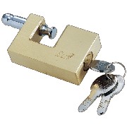 RECTANGULAR SOLID BRASS PADLOCK (RECTANGULAR SOLID BRASS PADLOCK)