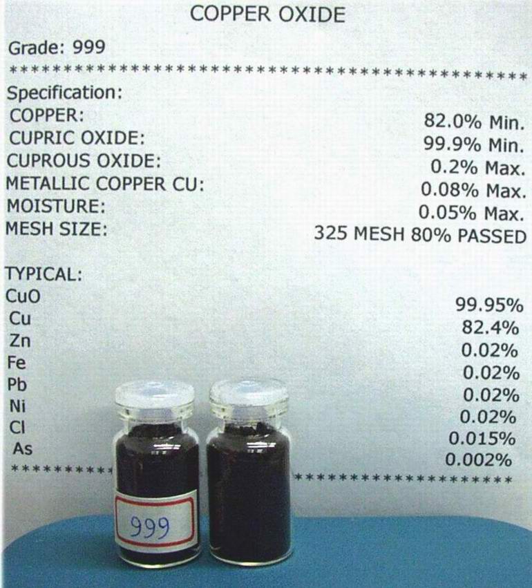  Copper Oxide (Oxyde de cuivre)