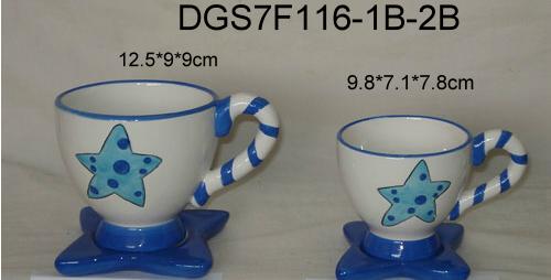  Ceramic Mug With Sea Design (Céramique Tasse avec Sea Design)