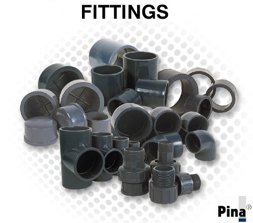  PVC Pipe Fittings In Metric (Raccords de tuyaux en PVC dans le système métrique)