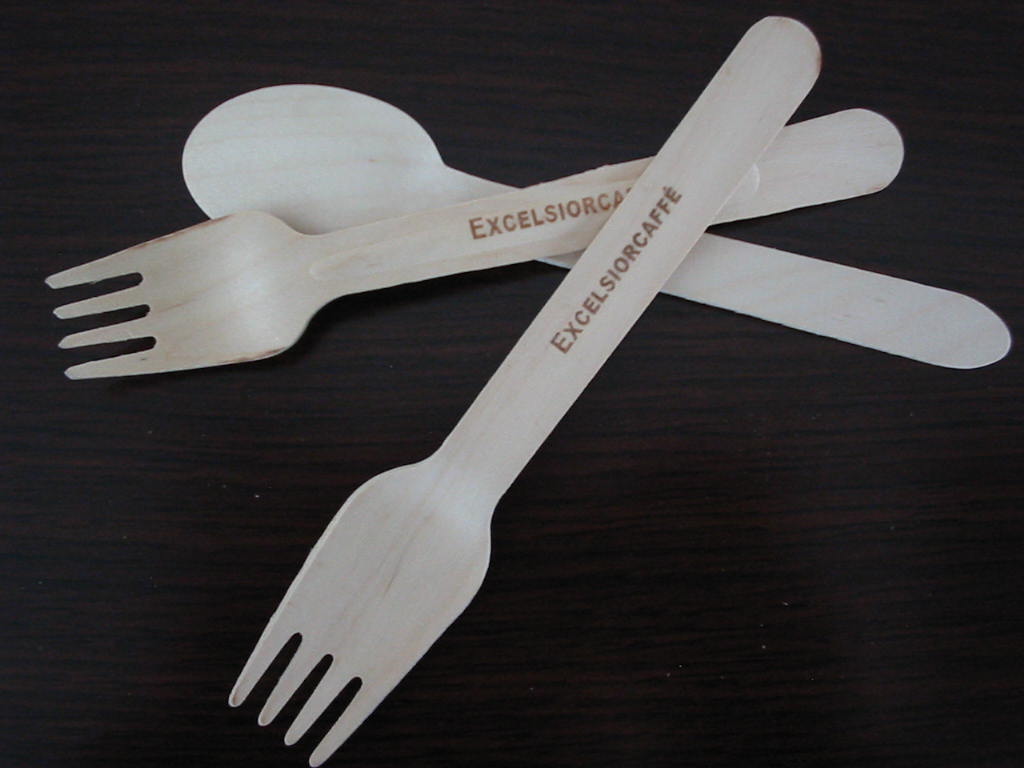  Wooden Disposable Cutlery (Деревянные одноразовые столовые приборы)