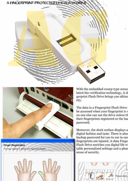  Bio-Fingerprint USB Drive ( Bio-Fingerprint USB Drive)