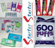  Cotton Swabs, Ball, Baby Wipes (Coton-tiges, Ball, Baby Lingettes)