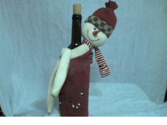 Christmas Wine Bottle Cover (Christmas Wine Bottle Cover)