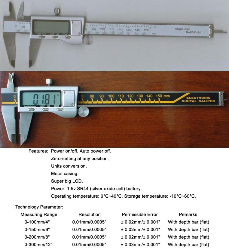  Digital Caliper ( Metal Casing And Super Big LCD ) (Digital Caliper (Metal Casing Et Super Big LCD))