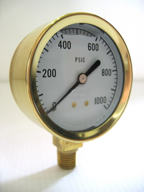  Cast Brass Pressure Gauge (Schauspieler Brass Manometer)