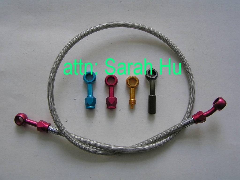  Colorful Banjo Fittings & Ss Braided Brake Hoses For Motorcycles (Colorful Raccords Banjo & SS Braided Boyaux de frein pour les motocyclettes)
