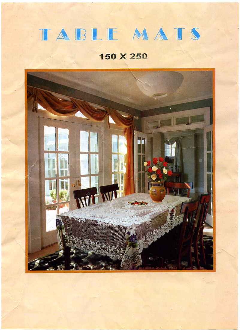  Polyester Printed Lace Table Cloth (Polyester imprimé dentelle Nappe)