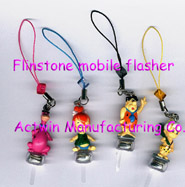  PVC Flinstone Mobile Phone Flasher