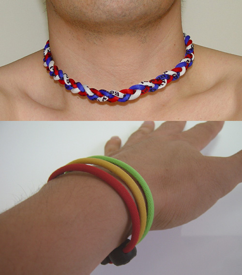  Germanium Sports Bracelet And Necklace (Germanium Sports bracelet et collier)