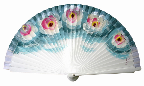  Hand Fan - Wooden Spain Fan-virgin Lotus From Silt (Рука вентилятора - деревянные Испания Фан-Дева Lotus от ила)