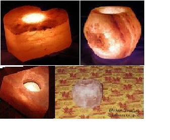  Rock Salt Candle Holders (Rock Salt Bougeoirs)