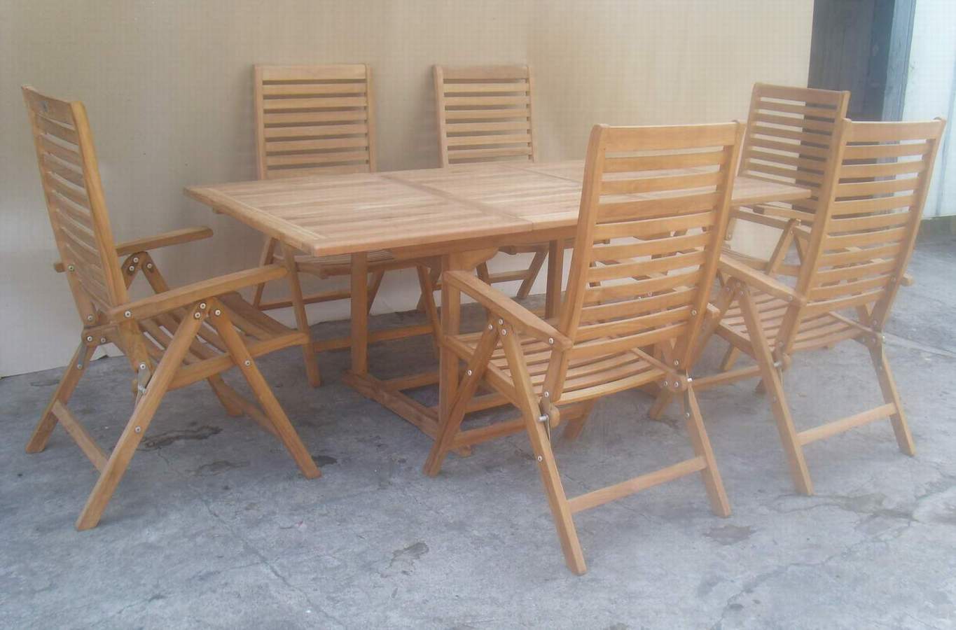 Teak Essen & Trinken Reclining / 5 Position Set (Teak Essen & Trinken Reclining / 5 Position Set)