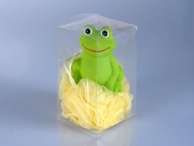  Large Frog With Mesh Sponge In Gift Box ( Large Frog With Mesh Sponge In Gift Box)