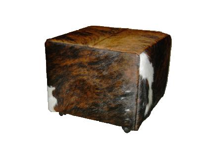  Cowhide Pouf (Pouf peau de vache)