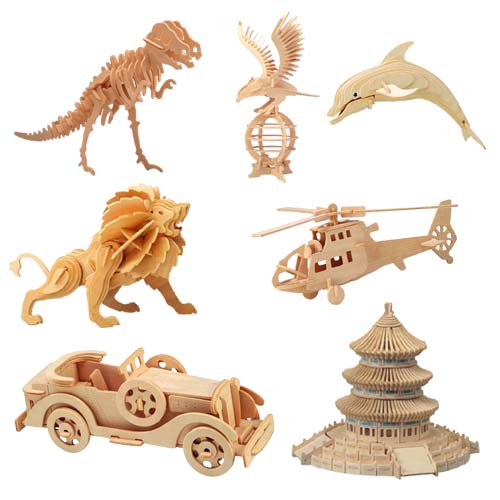 3D Puzzle Animal Wooden Toy (3D-Puzzle aus Holz Animal Toy)