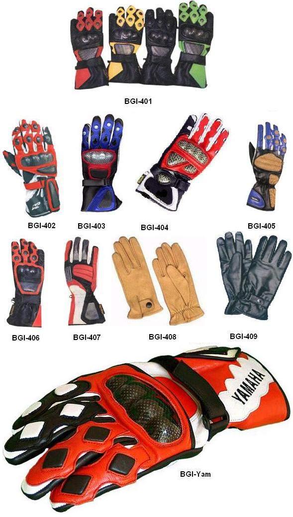  Leather Racing Gloves Bgi