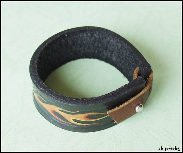  China Handmade / Paint Genuine Leather Bracelet (Китай ручной / Paint натуральная кожа браслет)