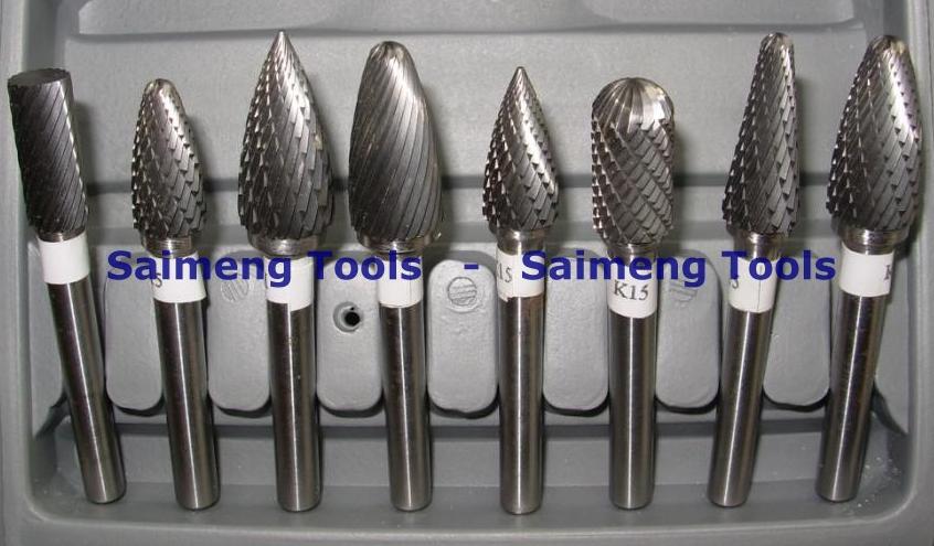  High Helix Carbide Burrs (High Helix Fraises carbure)