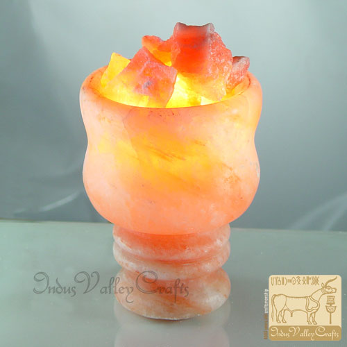  Himalayas Rock Salt Lamp Fire Bowl Shape (Himalaya Sel gemme Lampe Fire Bowl Shape)