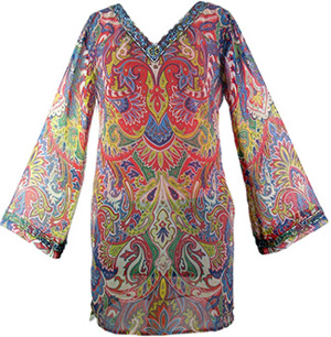  Printed Chiffon Tunic ( Printed Chiffon Tunic)