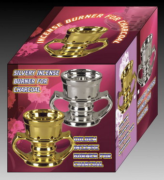  Golden / Silver Incense Burner For Charcoal (Золотой / серебро Курильница для производства древесного угля)