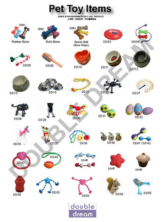  Dog Toy Items (Hundespielzeug Artikel)