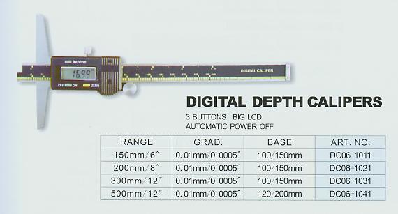  Digital Depth Vernier Caliper (Digital Depth Vernier Caliper)