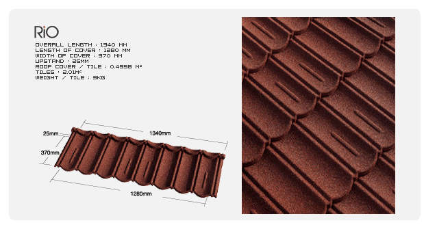  Stone Chip Coated Steel Roof Tiles (Stone Chip acier recouvert de tuiles de toit)