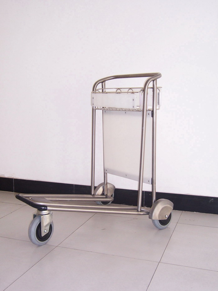  3 Wheel Steel Airport Luggage Trolley