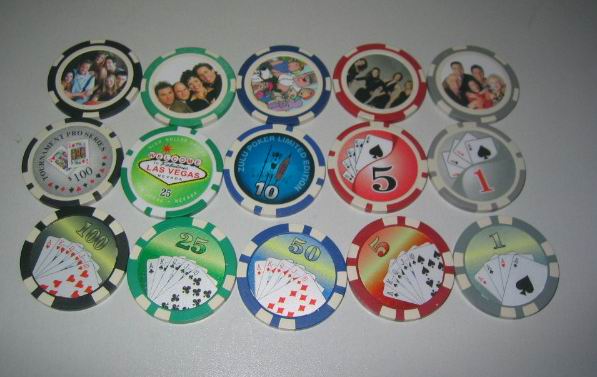  ABS / Clay Poker Chip With Color Sticker And Set ( ABS / Clay Poker Chip With Color Sticker And Set)