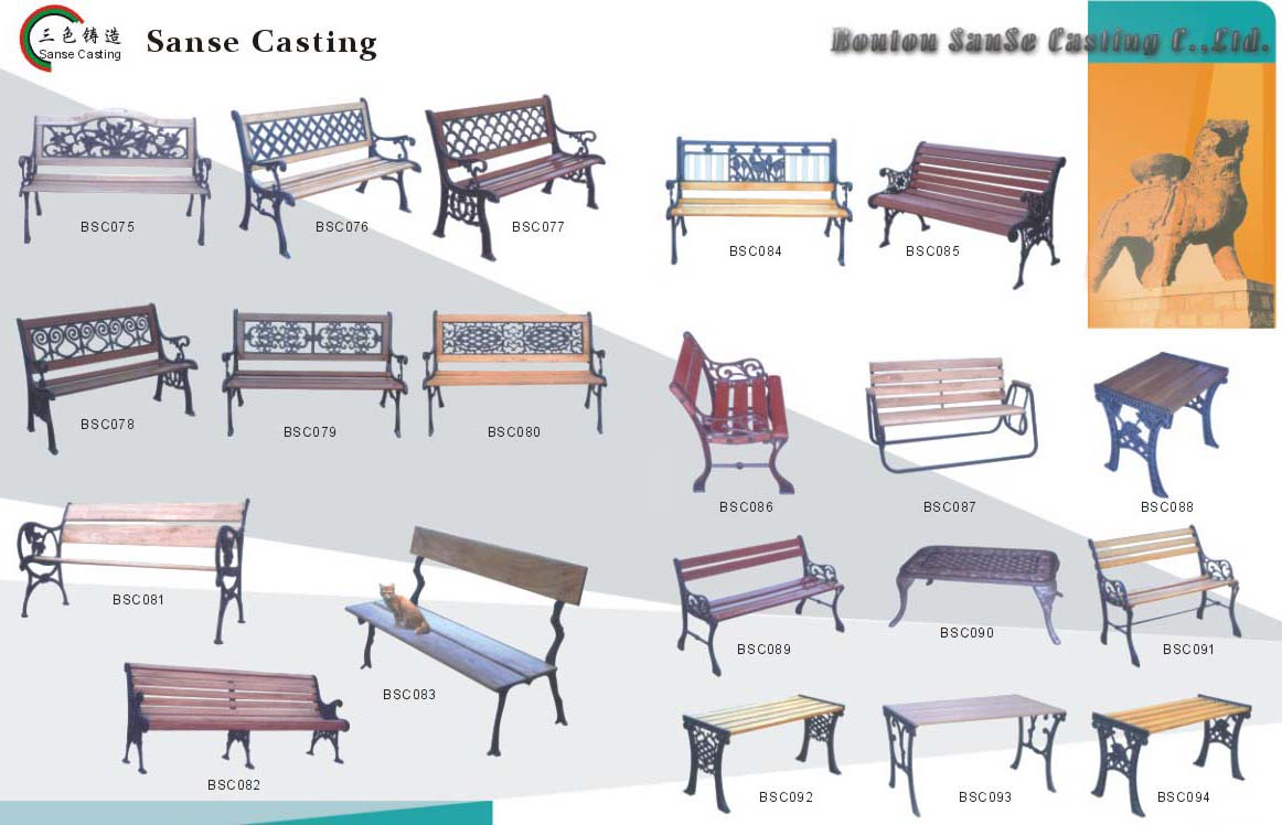  Cast Iron Park Bench (Fonte Park Bench)