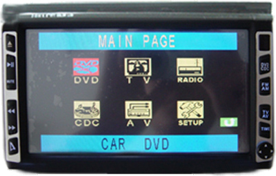  Car DVD Player With 6. 5 Touch-Screen Monitor (Lecteur DVD de voiture avec 6. 5 Touch-Screen Monitor)