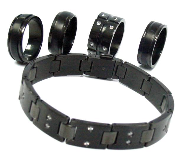  Titanium Black Bracelet (Черный титан Браслет)